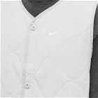 Nike Men's Life Insulated Military Vest in Light Iron Ore/White