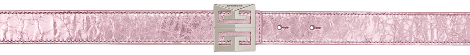 Givenchy Pink 4G Reversible Belt