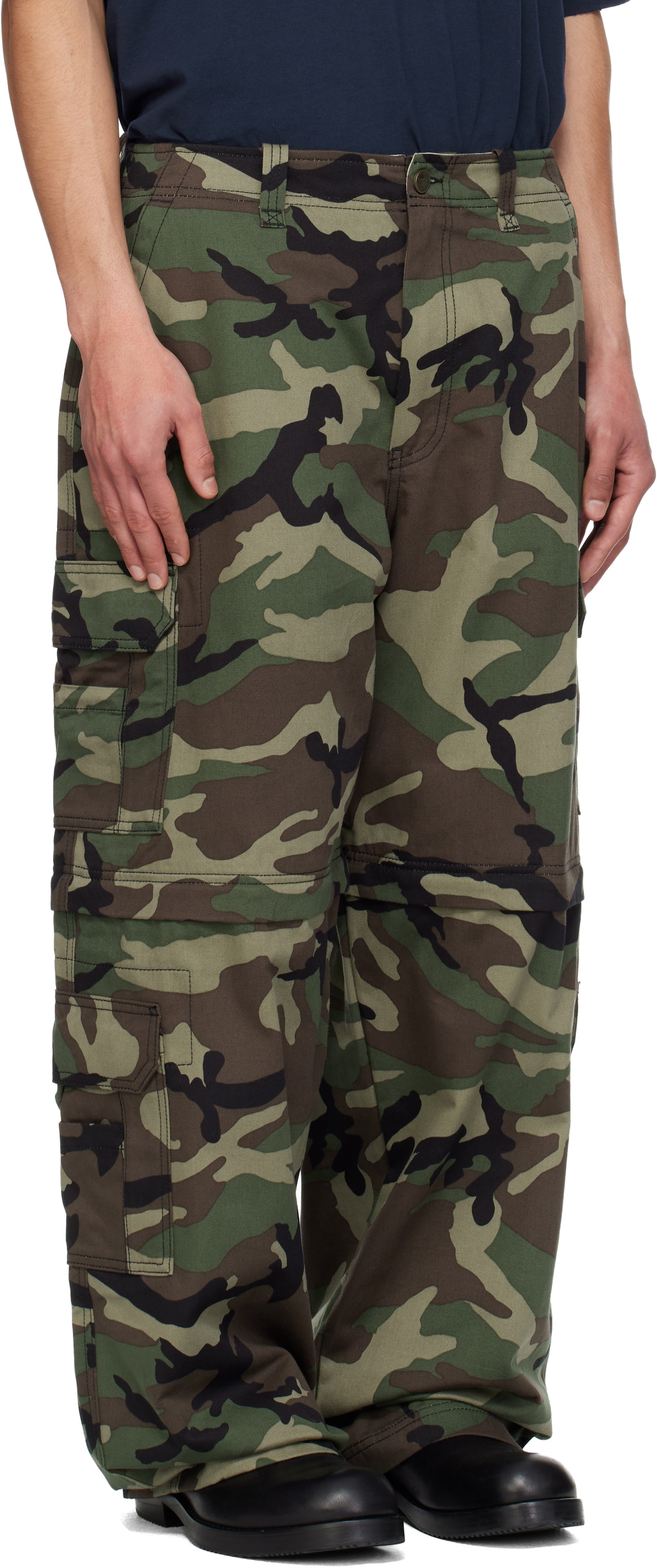 VETEMENTS Green Camo Cargo Pants