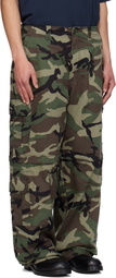 VETEMENTS Green Camo Cargo Pants