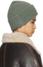 AMI Paris Green Ami de Coeur Beanie