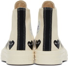 COMME des GARÇONS PLAY Off-White Converse Edition Chuck 70 Multi Heart Sneakers
