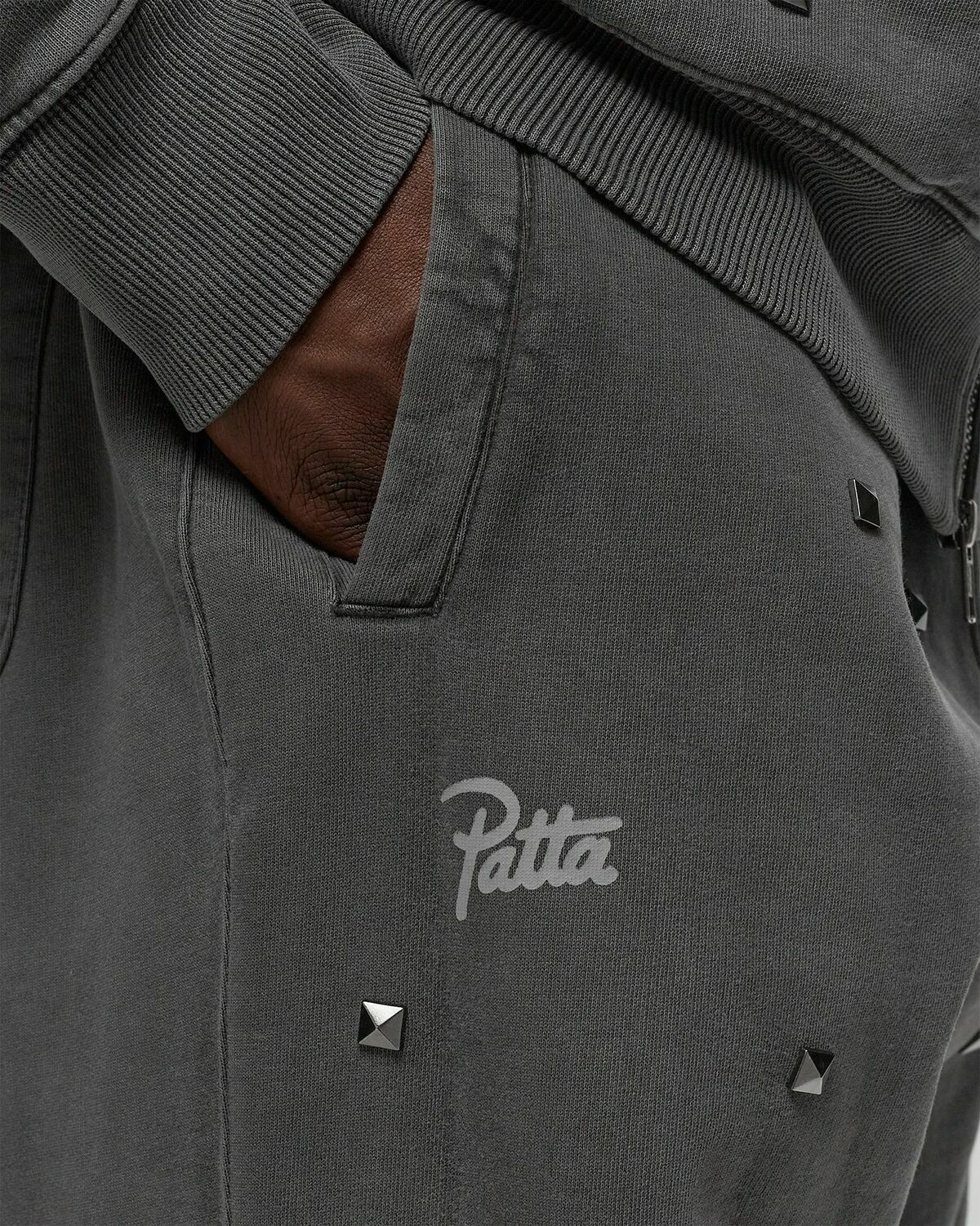 Patta Studded Washed Jogging Pants Grey Sweatpants