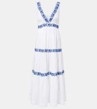 Heidi Klein Cannes embroidered cotton maxi dress