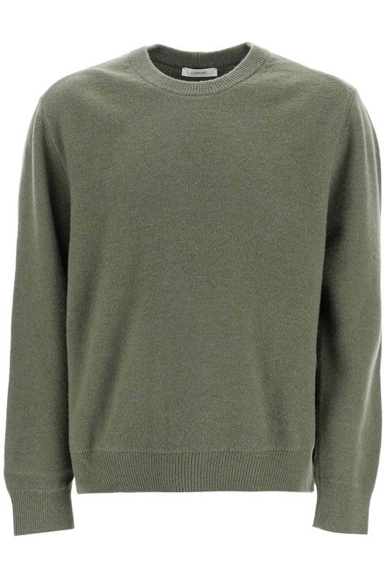 Photo: LEMAIRE crewneck pullover in pure Green