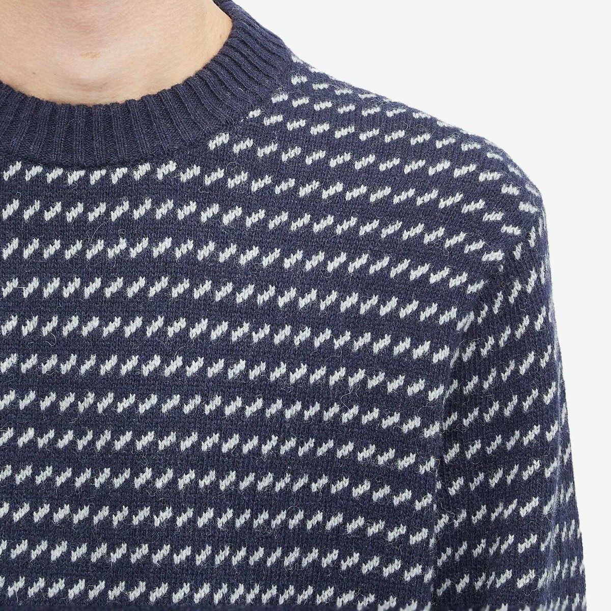 Patagonia Men's Recycled Wool Crew Knit in Classic Navy