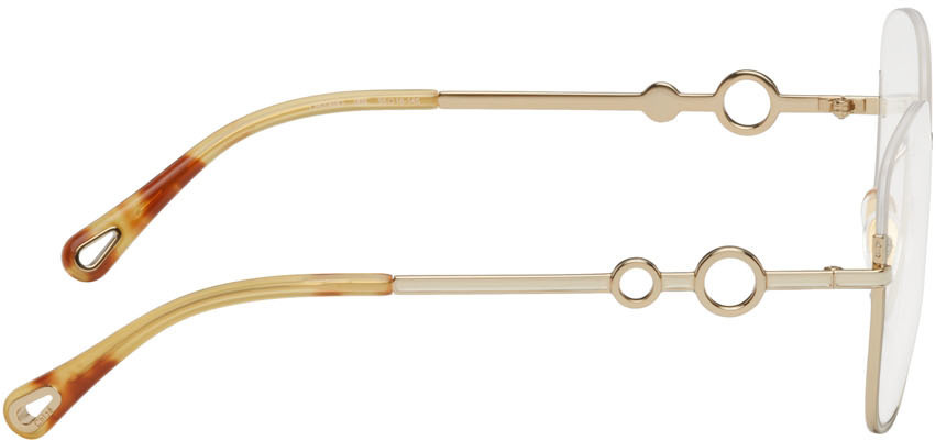 Chloé Gold Square Glasses