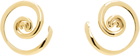 Panconesi Gold Vortice Huggie Earrings