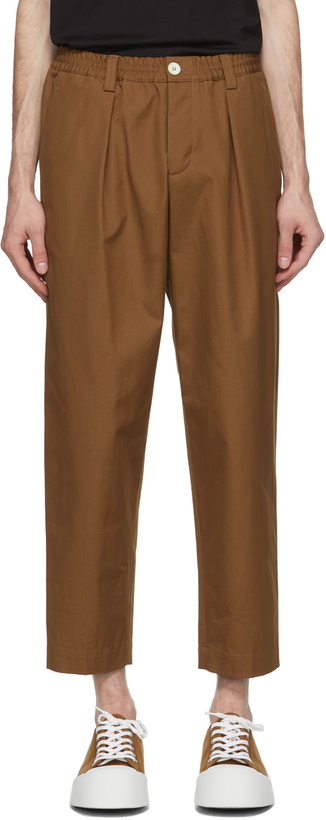 Photo: Marni Tan Twill Darted Trousers