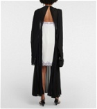 Christopher Kane - Mrs Robinson lac-trimmed midi dress with cape