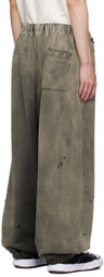 Maison MIHARA YASUHIRO Black Sun Faded Sweatpants