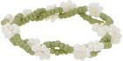 Tanner Fletcher Green & White Daisy Bracelet Set