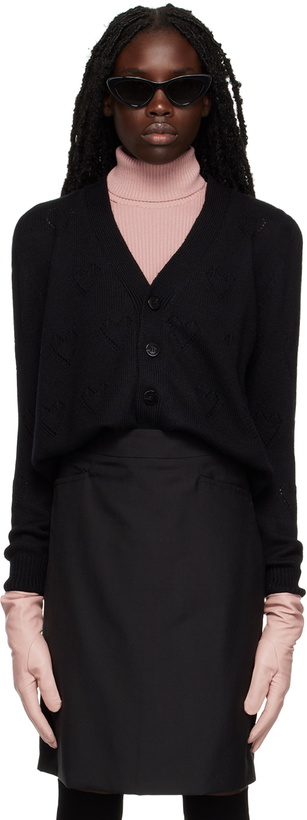 Photo: Ernest W. Baker SSENSE Exclusive Black Hearts Cardigan