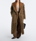 Ralph Lauren Collection Justyn reversible suede and shearling coat