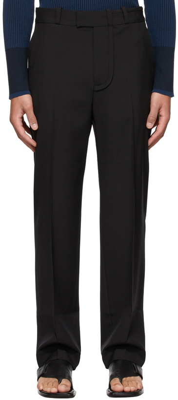 Photo: Jacquemus Black 'Le Pantalon Bacio' Trousers