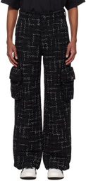 AMIRI Black Fleck Tweed Cargo Pants