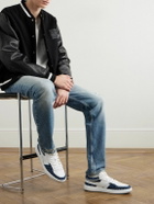 Givenchy - G Move Monogrammed Denim and Leather Sneakers - Blue
