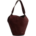 KHAITE Burgundy Lotus Mini Tote