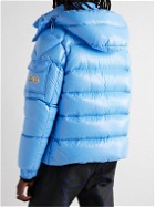 Moncler - Maya 70 Logo-Appliquéd Quilted Shell Hooded Down Jacket - Blue