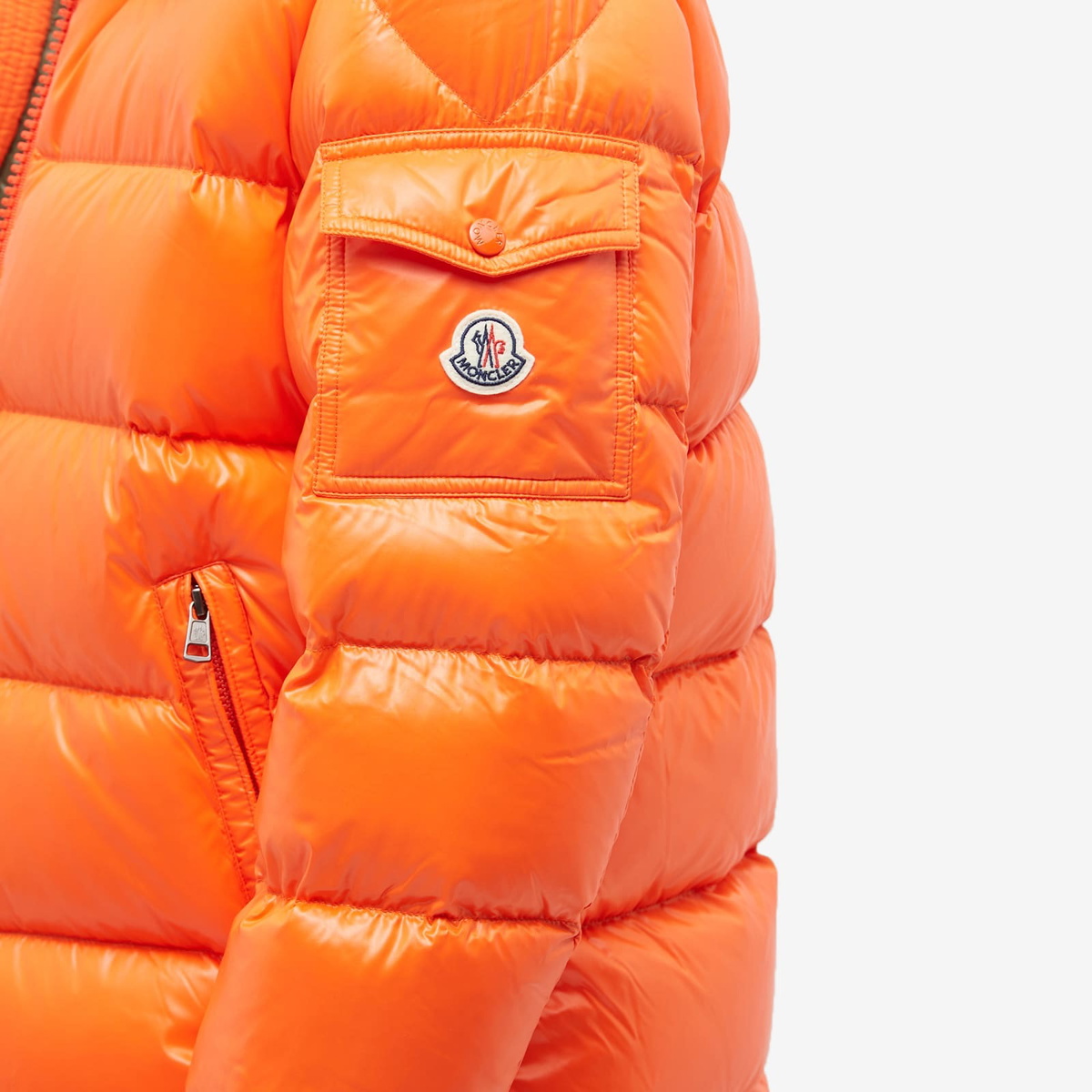 Moncler Men's Maya Down Jacket in Orange Moncler