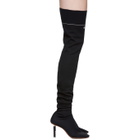 Vetements Black Lighter Thigh-High Sock Boots