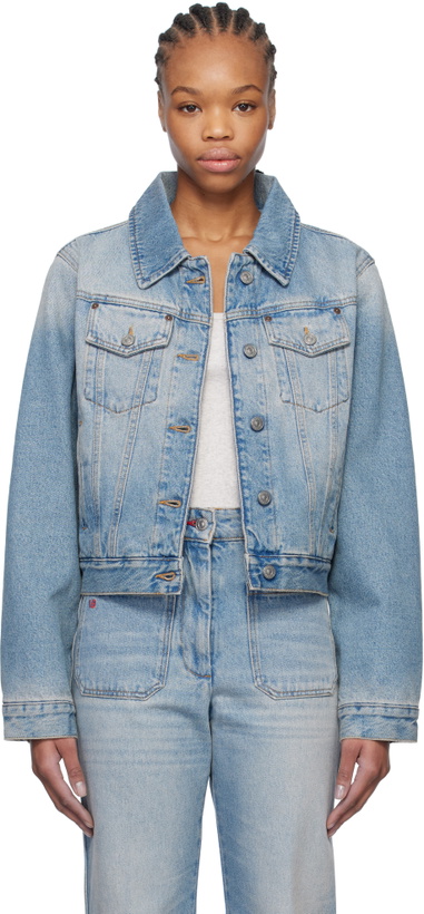 Victoria Beckham Women's Peak Label Jacket Blue