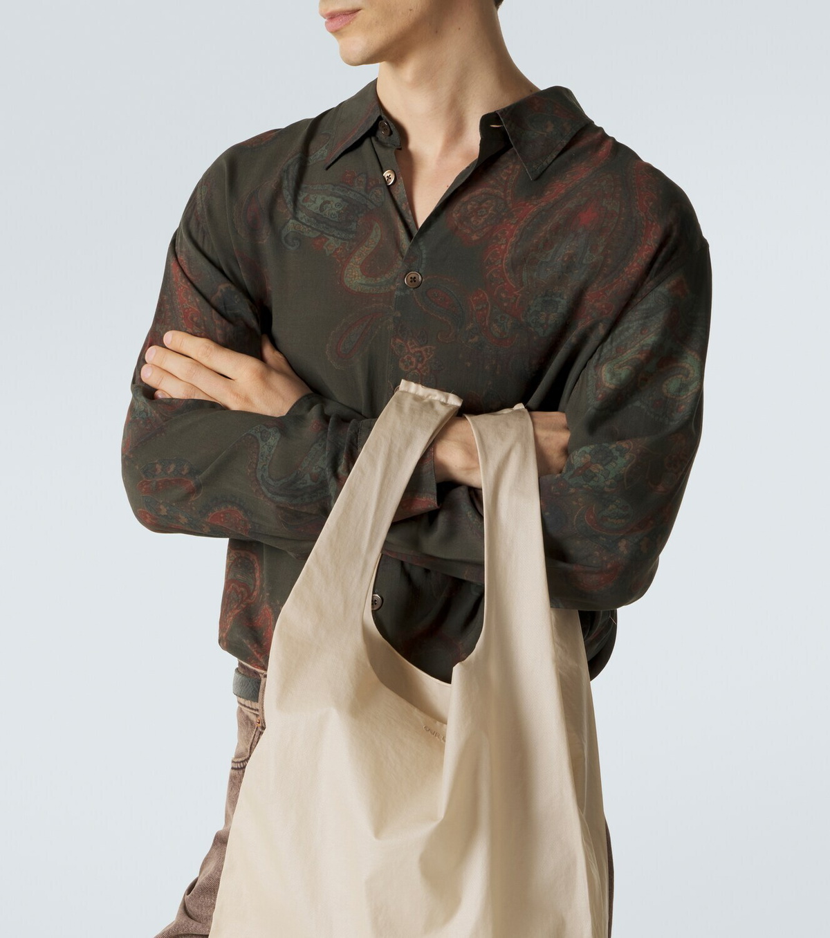 Our Legacy Logo embroidered shopper