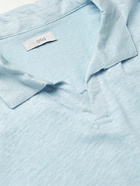 Onia - Slub Linen Polo Shirt - Blue