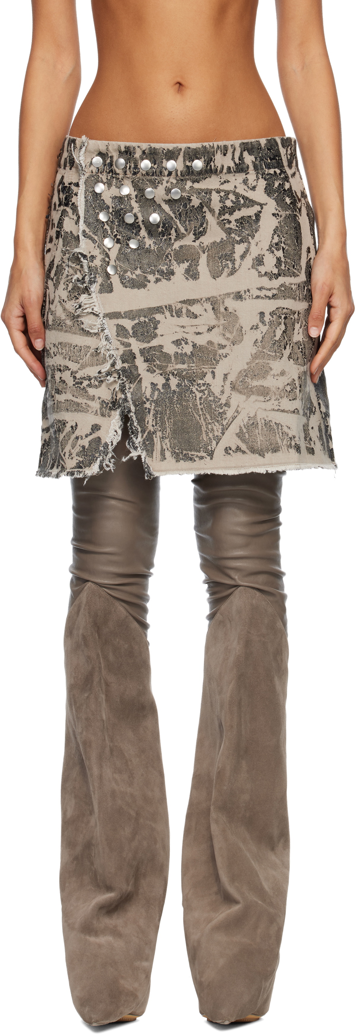 Rick Owens DRKSHDW Black Concordians Sisynap Miniskirt