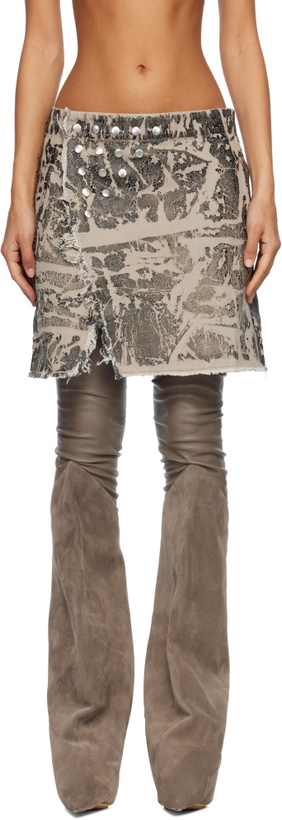 Photo: Rick Owens DRKSHDW Black Concordians Sisynap Miniskirt
