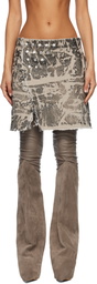 Rick Owens DRKSHDW Black Concordians Sisynap Miniskirt