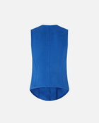 Pinko Reimagine By Pinko X Patrick Mc Dowell Blue Waistcoat With Rose Print Blue/White