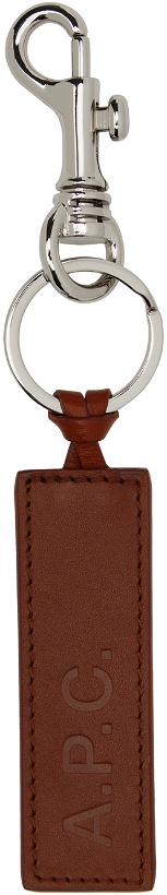Photo: A.P.C. Brown Leather Keychain