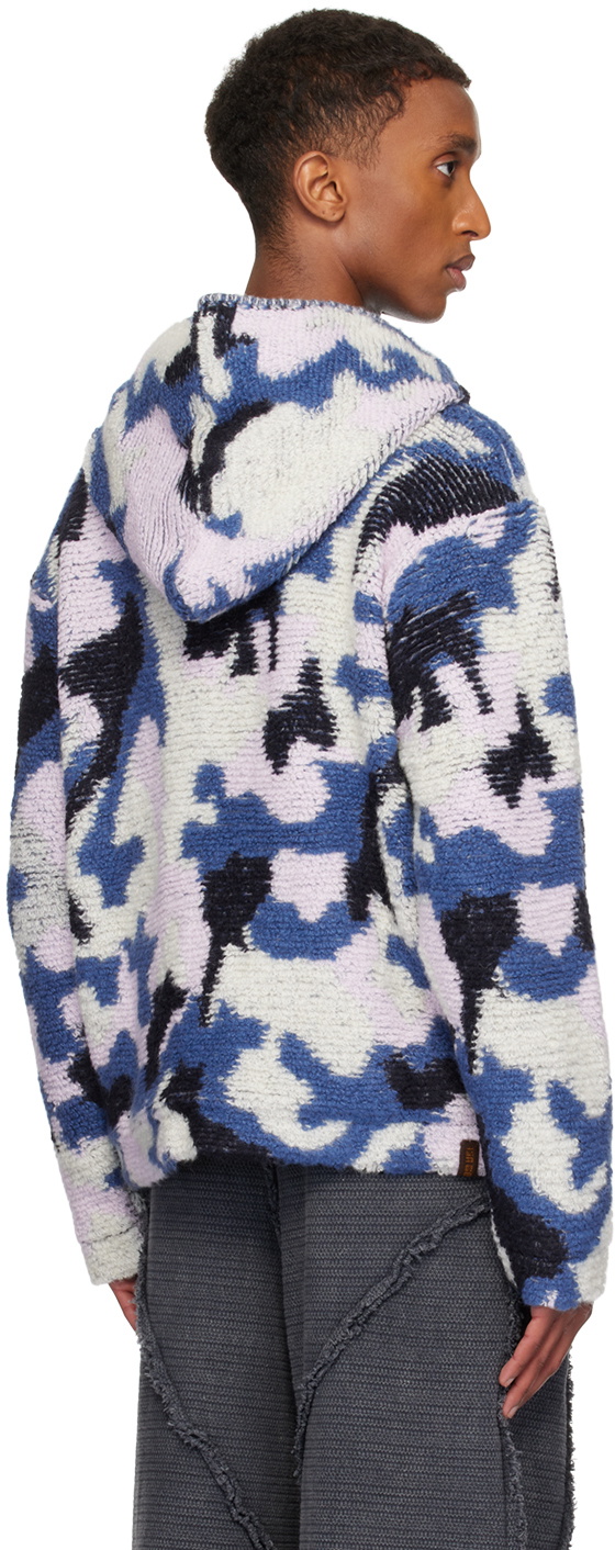 Isa Boulder SSENSE Exclusive Blue Camo River Jacket