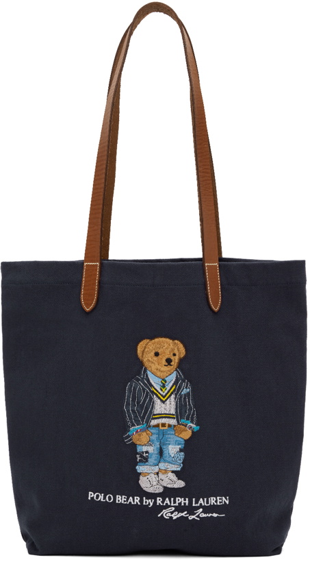 Photo: Polo Ralph Lauren Navy Polo Bear Tote