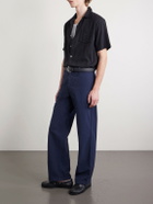 Barena - Straight-Leg Garment-Dyed Cotton Trousers - Blue