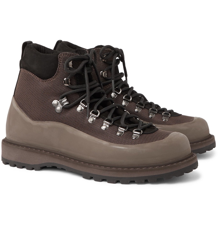 Photo: Diemme - Roccia Vet Rubber and Nubuck-Trimmed CORDURA Hiking Boots - Brown