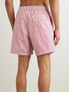 Loro Piana - Bay Straight-Leg Mid-Length Striped Swim Shorts - Pink