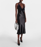 Bottega Veneta Beaded satin midi dress