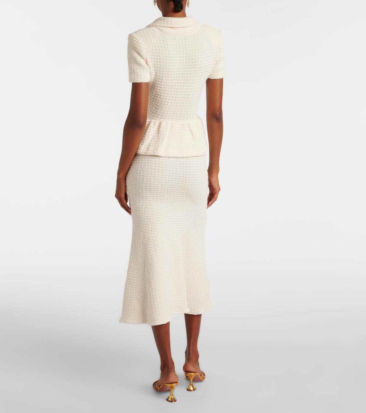 Self-Portrait Knitted midi dress Self-Portrait