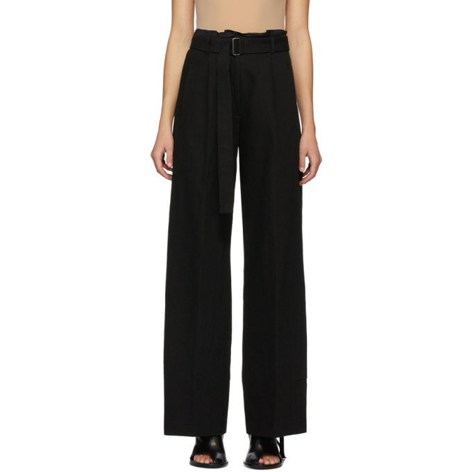 Low-rise flared pants in black - Ann Demeulemeester