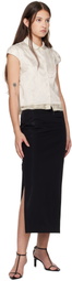 GIA STUDIOS Black Aodai Maxi Skirt