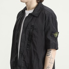 Stone Island Men's Nylon Metal Short Sleeve Shirt in Black