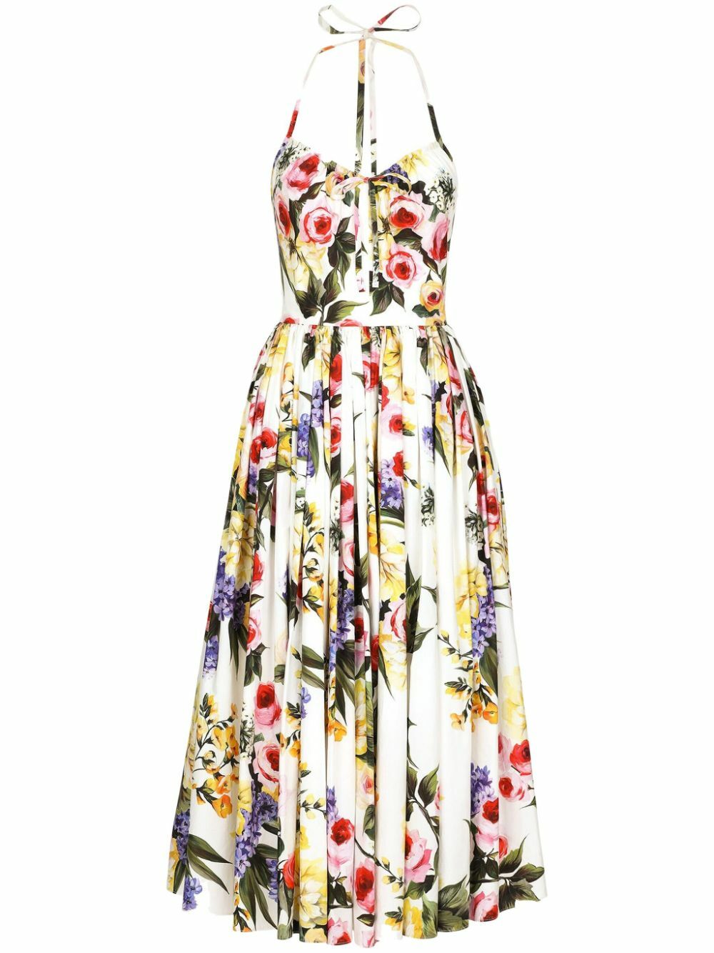 【関税&送料込】Dolce & Gabbana Longuette Dress With Floral Longuette floral cady shirt dress in black - Dolce Gabbana