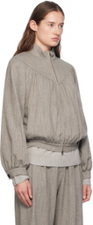 AMOMENTO Gray Yoke Jacket