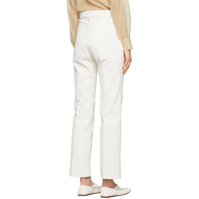 AURALEE White Hard Twist Jeans Auralee