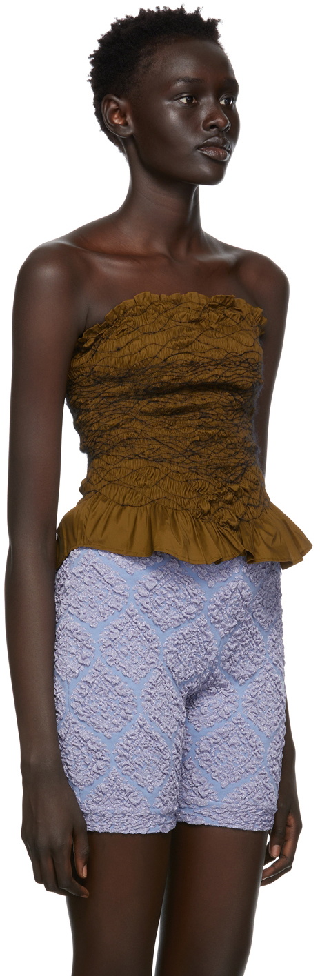 Gauntlett Cheng SSENSE Exclusive Khaki Elastic Tank Top