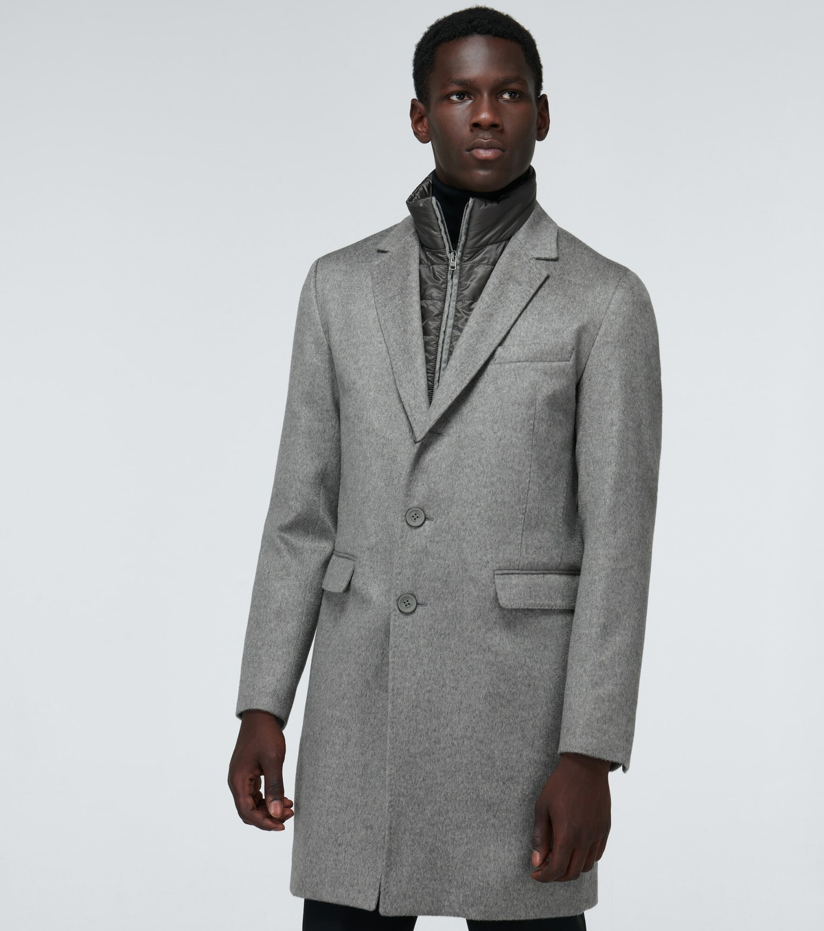 Herno - Layered cashmere overcoat Herno