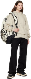 Rick Owens Drkshdw Black & White Converse Edition Zebra Oversized Backpack