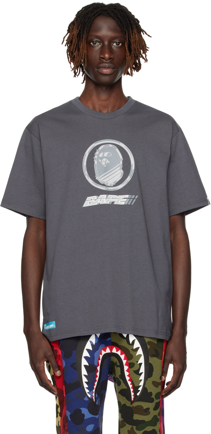 BAPE Gray Printed T-Shirt A Bathing Ape